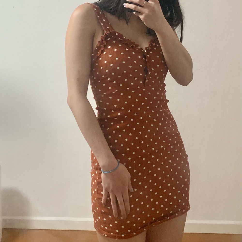 Urban outfitters Vivienne polkadot bodycon dress